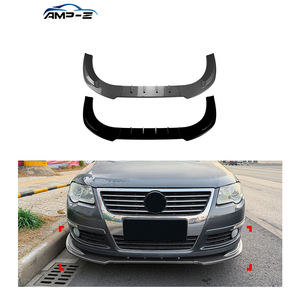 AMP-Z 핫 세일 파사트 <span class=keywords><strong>B6</strong></span> 글로스 블랙 자동차 바디 키트 프론트 범퍼 립 VW 파사트 <span class=keywords><strong>B6</strong></span> 2005-2010 자동차 액세서리 - Product Image 1