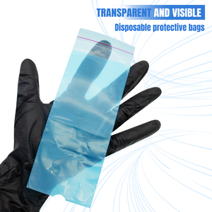 LOVBEAUTY 200 Uds inalámbrico PMU pluma máquina cubre autoadhesivo maquillaje permanente Microneedling máquina de <span class=keywords><strong>tatuaje</strong></span> pluma <span class=keywords><strong>tipo</strong></span> bolsa <span class=keywords><strong>manga</strong></span> - Product Image 6