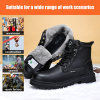Bottes de sécurité isolées LAnoudun 10KV, imperméables, tige en microfibre, pour l'hiver, pour hommes