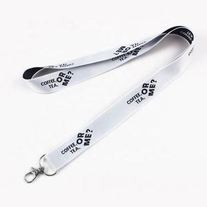 Prix usine Haute Qualité Tissage Imprimé Polyester Porte-clés Off-Noir Rose Personnalisé Blanc Lanière - Product Image 5