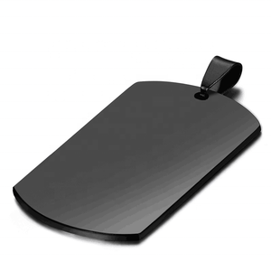 पुरुषों के लिए स्टेनलेस स्टील गहने पुरुषों के लिए उत्कृष्ट नेकलेस कस्टम उत्कीर्णन नेकलेस गैर तिरनिश हंक टैग हार - Product Image 4