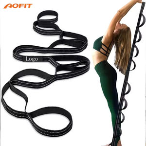 Cinghia di Stretching Non elastica 10 loop Yoga cinturino per la terapia fisica Pilates esercizio banda elasticizzata per la flessibilità di allenamento - Product Image 2