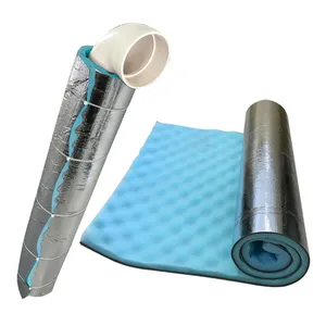 acoustic pipe lagging /pipe insulation other heat insulation material with Aluminum foil sound insulation felt