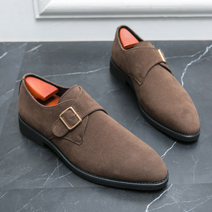 <span class=keywords><strong>Scarpe</strong></span> da uomo opache con fibbia dorata, slip-on, tacco basso, eleganti per affari, matrimoni, ufficio, feste, abbigliamento formale, OEM ODM all'ingrosso - Product Image 2