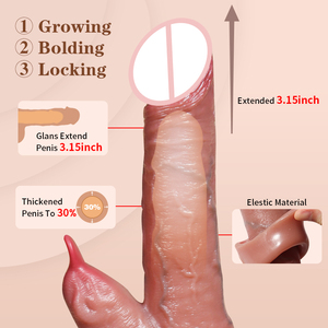 Bao cao su rung đeo được 9.05 inch, kích thích hai điểm G và đầu dương vật, có lưỡi, tăng kích thích kép, bao dương vật kéo dài, đồ chơi tình dục dành cho nam giới - Product Image 4