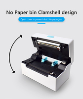 Offre Spéciale 4 pouces 100mm Tape Bin imprimante d'étiquettes thermiques pour l'impression d'autocollants adhésifs avec Bluetooth USB pour magasin TDL408