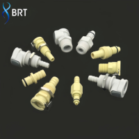 Acoplador de manguera de montaje en panel POM, conector macho-hembra de cierre rápido, accesorios de tubería CPC para dispositivos médicos