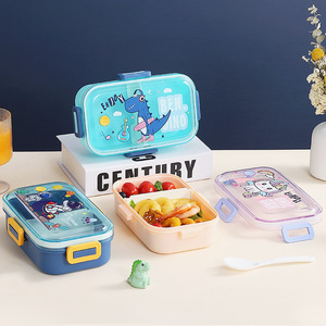 Fiambrera Bento Unicorn para niñas y niños pequeños, bonita fiambrera con tapa de bloqueo segura de 4 puntos, fiambrera para volver a la escuela - Product Image 1
