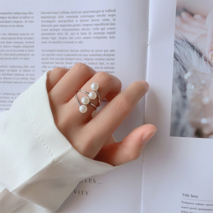 Bague en argent 925 originale KAMMY avec perle d'eau douce naturelle de 5 à 5,5 mm et zircon, bijoux fins - Product Image 5