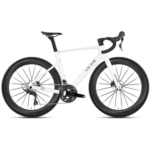 Vélo de route en fibre de carbone CYCTRAC R18 24 vitesses avec design de course léger, guidon en drop bar, freins à disque, roues 700c pour hommes et femmes - Product Image 2