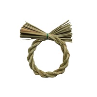 Maison pour animaux de compagnie en paille tressée de style japonais, écologique, pour petits animaux, design solide, utilisation dans le salon, bricolage