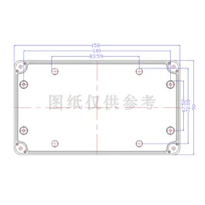 Waterproof IP65 Plastic Electronics Junction Box DIY Customized Dustproof Outdoor ABS Junction Box Case Electrical Enclosure