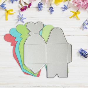 Gift <strong>Box</strong> Metal Cutting <strong>Dies</strong> Scrapbooking <strong>Dies</strong> for DIY Present Packing Candy <strong>Box</strong> Making for Friend Family Kids - Product Image 2