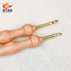 Pengda broderie stylo artisanat outil <span class=keywords><strong>bois</strong></span> cuivre en <span class=keywords><strong>bois</strong></span> poignée poinçon aiguille - Product Image 6