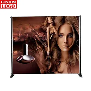 Promotional Activity Backdrop Banner Good Printed Retractable Display Easy To Carry Telescopic Banner Stand