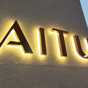 Lettres LED personnalisées pour la publicité extérieure, logo d'entreprise, lettres en acier inoxydable 3D dorées, enseignes lumineuses LED, panneau lumineux LED rétroéclairé - Product Image 6