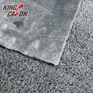 Tela de Franela de Color Sólido de Bajo Gramaje y Bajo MOQ de KINGCASON, Tela Compuesta de <span class=keywords><strong>Sherpa</strong></span> Lisa para Ropa de Invierno Sudamericana - Product Image 5