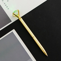 Nueva llegada Leer para enviar Ambiental GCrystal Diamond Pen Bling Metal Light Pen