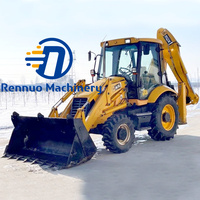 Rennuo Chine Commerce utilisé jcb 3cx 4cx 2cx chargeuse-pelleteuse bon état utilisé chargeuse-pelleteuse en stock