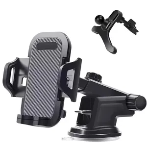 Car Mobile Phone Holder Cellphone Holder Stand Suction Cup 2 in 1 Universal Car Air Vent Phone Holder Cradle Car Dashboard Mount