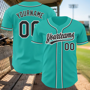 Trouvez des maillots de baseball unis et simples à manches courtes, boutonnés, de style sport, hip-hop, hipster, tailles S-3XL. - Product Image 2