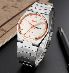 Orologio SKMEI 9288 con movimento al quarzo classico, quadrante in vetro, impermeabile, con cinturino in acciaio inossidabile per <span class=keywords><strong>uomo</strong></span> - Product Image 1