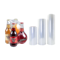 Film plastique rétractable transparent LDPE personnalisé résistant à l'humidité, rouleau de film d'emballage rétractable POF pour la sublimation