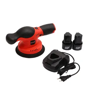 CarShield Low MOQ OEM 6 Inch 12V 9mm Portable Orbit Wireless Polisher Machine Dual Action Cordless Car Buffer Polisher