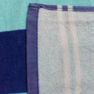 Khăn Đi Biển Sọc Vải Lanh Màu Trắng Xanh Dương Trực Tiếp Từ Nhà Máy Khăn Siêu Lớn Khăn Đi Biển Vải Bông Mỏng Hữu Cơ 100% Cotton