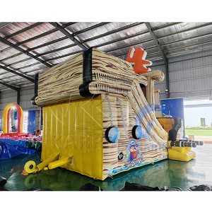 Outdoor Heavy Duty PVC Commercial Inflatable Jumper <b>Slide</b> Combo <b>Large</b> Pirate Ship Jumping Bounce House Castle for Kids Playing - Product Image 4
