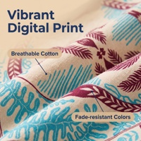 Bandana Sportive 100% Coton 20x20 Pouces Motif Palmiers Tropicaux Foulard Décoratif Réutilisable Respirant Séchage Rapide Carré