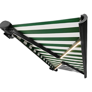 Système de <span class=keywords><strong>pergola</strong></span> bioclimatique de luxe avec toit à lames en aluminium motorisé rétractable, imperméable, éclairage RVB dimmable - Product Image 6