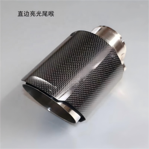 Tubos de silenciador de estilo H de doble salida, punta de <span class=keywords><strong>escape</strong></span> de coche de fibra de carbono, acero inoxidable, compatible con <span class=keywords><strong>Clase</strong></span> C A4 Altima 5 Series, otros modelos de CR-V - Product Image 6