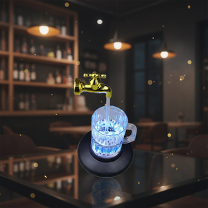 Tazza Desktop <span class=keywords><strong>fontana</strong></span> a cascata con luce a LED tazza di birra illuminata per l'home Office rubinetto magico tazza <span class=keywords><strong>lampada</strong></span> <span class=keywords><strong>da</strong></span> <span class=keywords><strong>tavolo</strong></span> bel regalo - Product Image 4