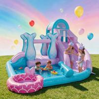 Château gonflable PVC à double couture pour enfants, aire de jeux gonflable extérieure avec souffleur, qualité commerciale, idéal pour la location de fêtes et les familles