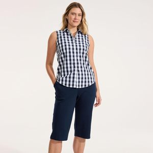 FOXA Pantalon capri en tricot sport pour femme, taille haute, élastique, respirant, pour un usage décontracté - Product Image 4