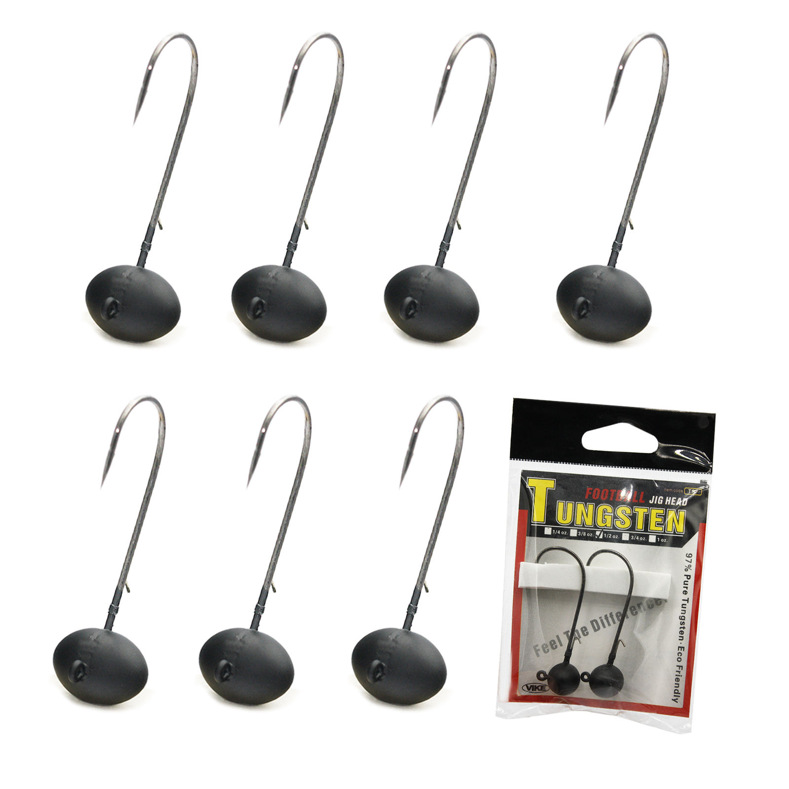 Tungsten football jig head