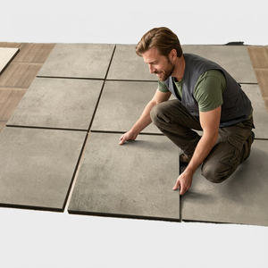Carrelage extérieur en céramique antidérapant R11 600x600mm en porcelaine, haute résistance, pour hôtel, parking, OEM, meilleur prix - Product Image 1