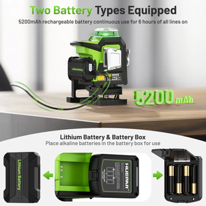 Nivel Láser <span class=keywords><strong>Huepar</strong></span> HX04CG con Pantalla LCD, 16 Líneas <span class=keywords><strong>4D</strong></span>, Venta Directa de Fábrica, Calidad Garantizada - Product Image 6