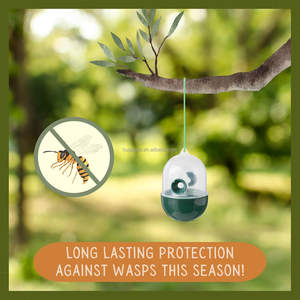 Piège à guêpes réutilisable en plastique à suspendre, répulsif et sans danger, pour la lutte antiparasitaire à la maison et au jardin - Product Image 3