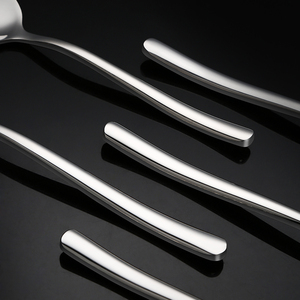 Thép không gỉ thân thiện với môi gương đánh bóng thìa nĩa và dao đặt cho nhà hàng khách sạn sử dụng bên - Product Image 4