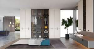 Armario de almacenamiento para dormitorio, armario sencillo de madera maciza, muebles de sala de estar para el hogar, armario - Product Image 5