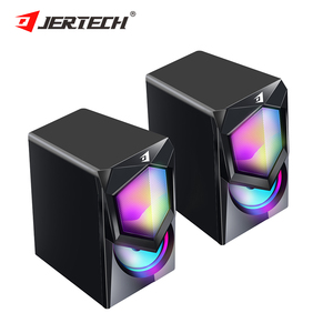 JERTECH S9 Oficina doméstica Plástico Mini USB 2,0 Altavoces PC portátil 7 colores Luz LED Audio digital Altavoz de escritorio con cable - Product Image 1