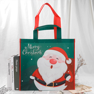 OEM/ODM Yuan Ye 80 Gsm Custom Logo Design <strong>Christmas</strong> Reusable Non Woven Eco-friendly Durable <strong>Shoulder</strong> Shopping <strong>Bags</strong> for Festival - Product Image 1