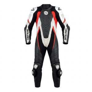 Combinaison de course professionnelle en cuir imperméable de haute qualité pour moto et automobile, pour adultes, idéale pour l'été - Product Image 1
