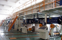 Ligne de production de carton ondulé à 3 couches entièrement automatique, machine de fabrication de carton ondulé à 3, 5 et 7 couches