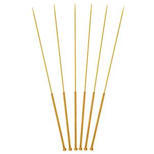 Aiguilles d'acupuncture en aluminium plaqué or 100 pièces - Product Image 3