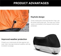 Housse de moto pliable et épaissie, imperméable et anti-UV, modèle universel s'adaptant à la plupart des modèles