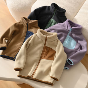 Cappotto invernale abbinato ai genitori di lusso da 450g in pile pesante con colletto esterno impermeabile per famiglia - Product Image 1