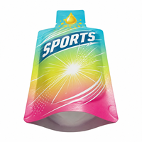 Impression personnalisée Mini échantillon Sachet de forme spéciale Gel énergétique Miel Liquide Forme Sachet Emballage Sac